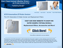 Tablet Screenshot of kykwaterionizers-direct.com